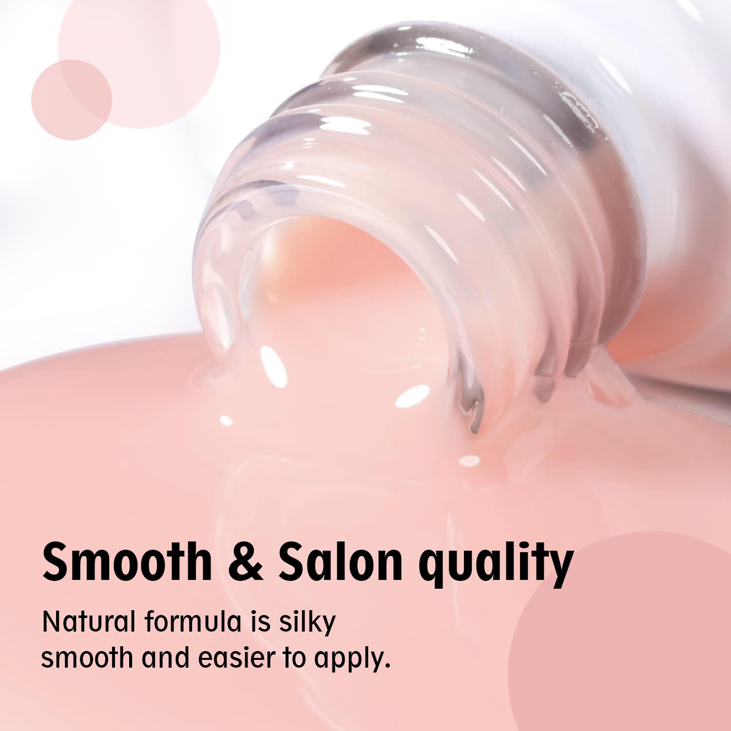 Larvall Beautpal jelly gel kit in milky pink for soft translucent color.