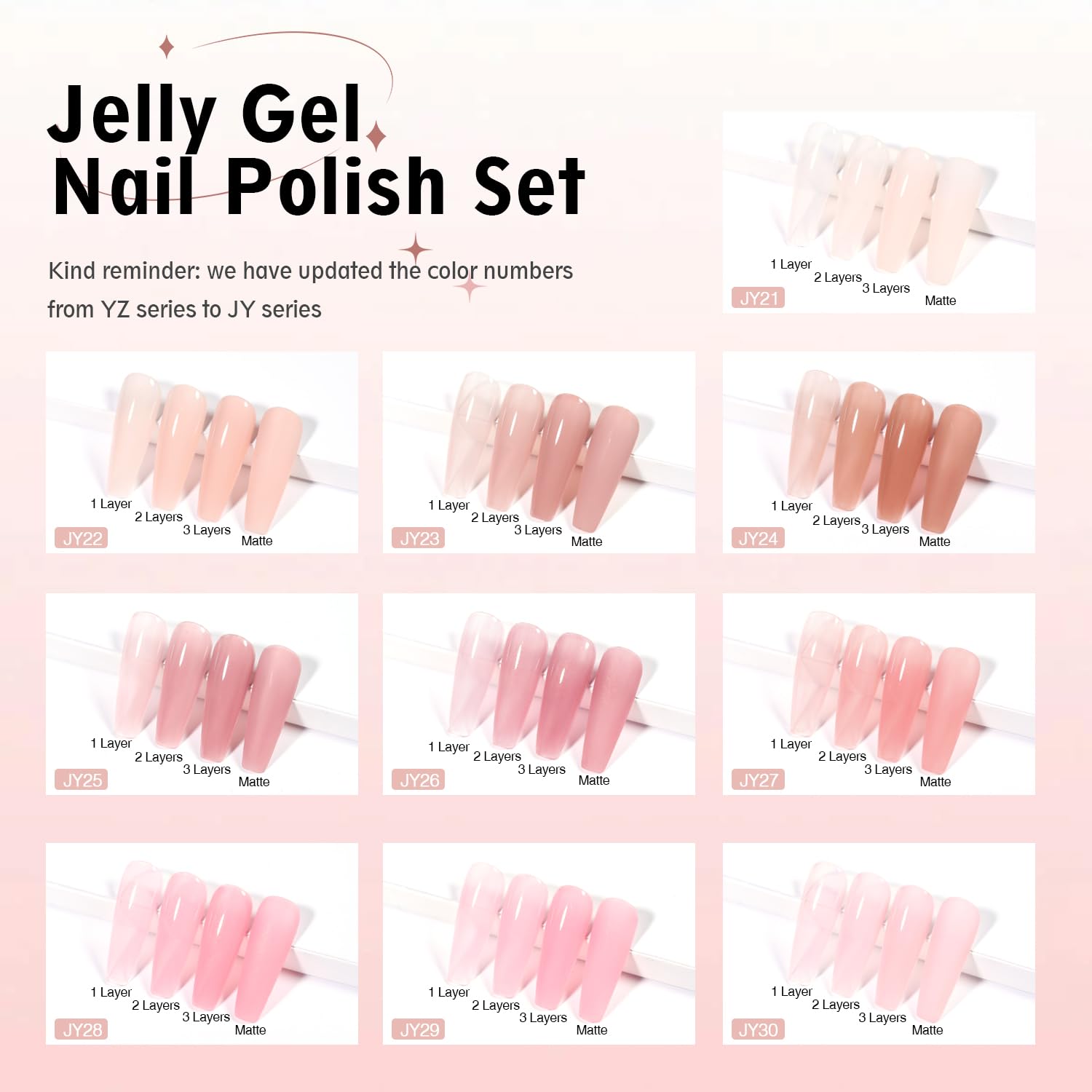 Larvall Beautpal natural-sheer colors create subtle layers with a soft glow.