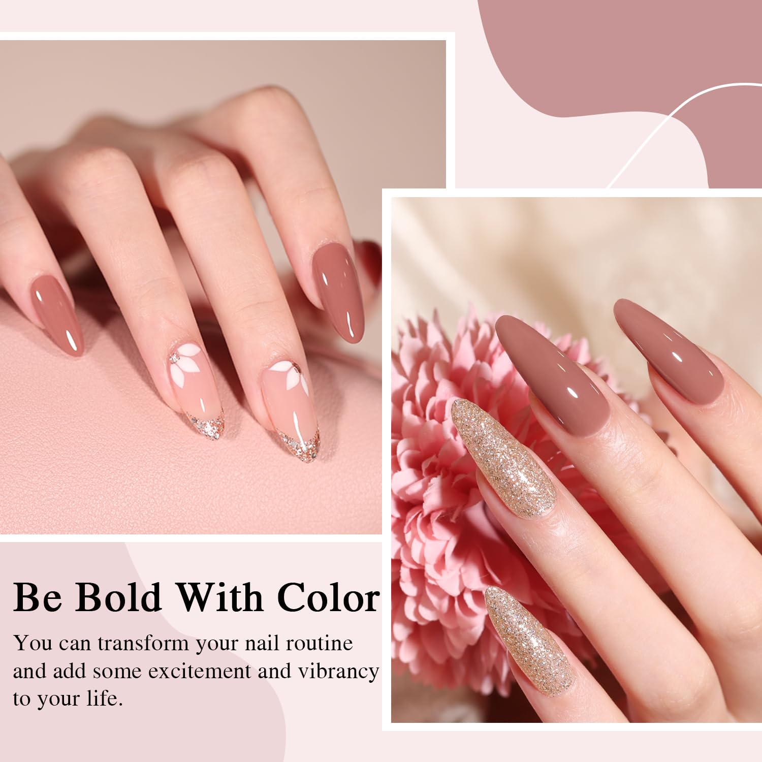 Larvall Beautpal gel polish brush application shows smooth, even coverage