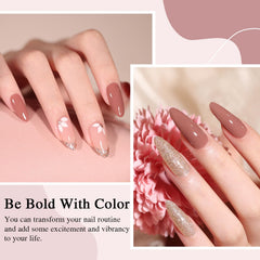 Larvall Beautpal gel polish brush application shows smooth, even coverage