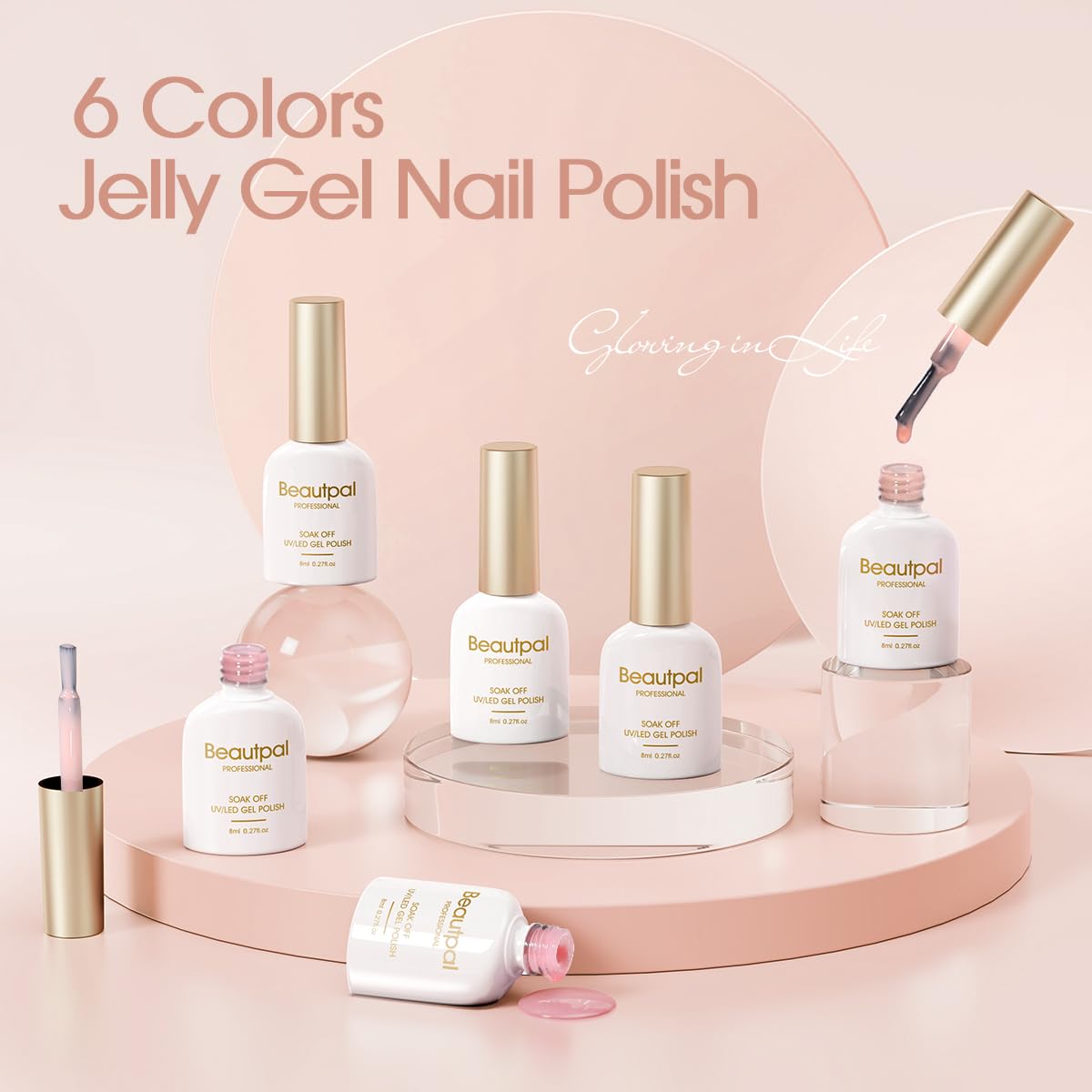Larvall Beautpal gel polish curing under UV lamp safely.