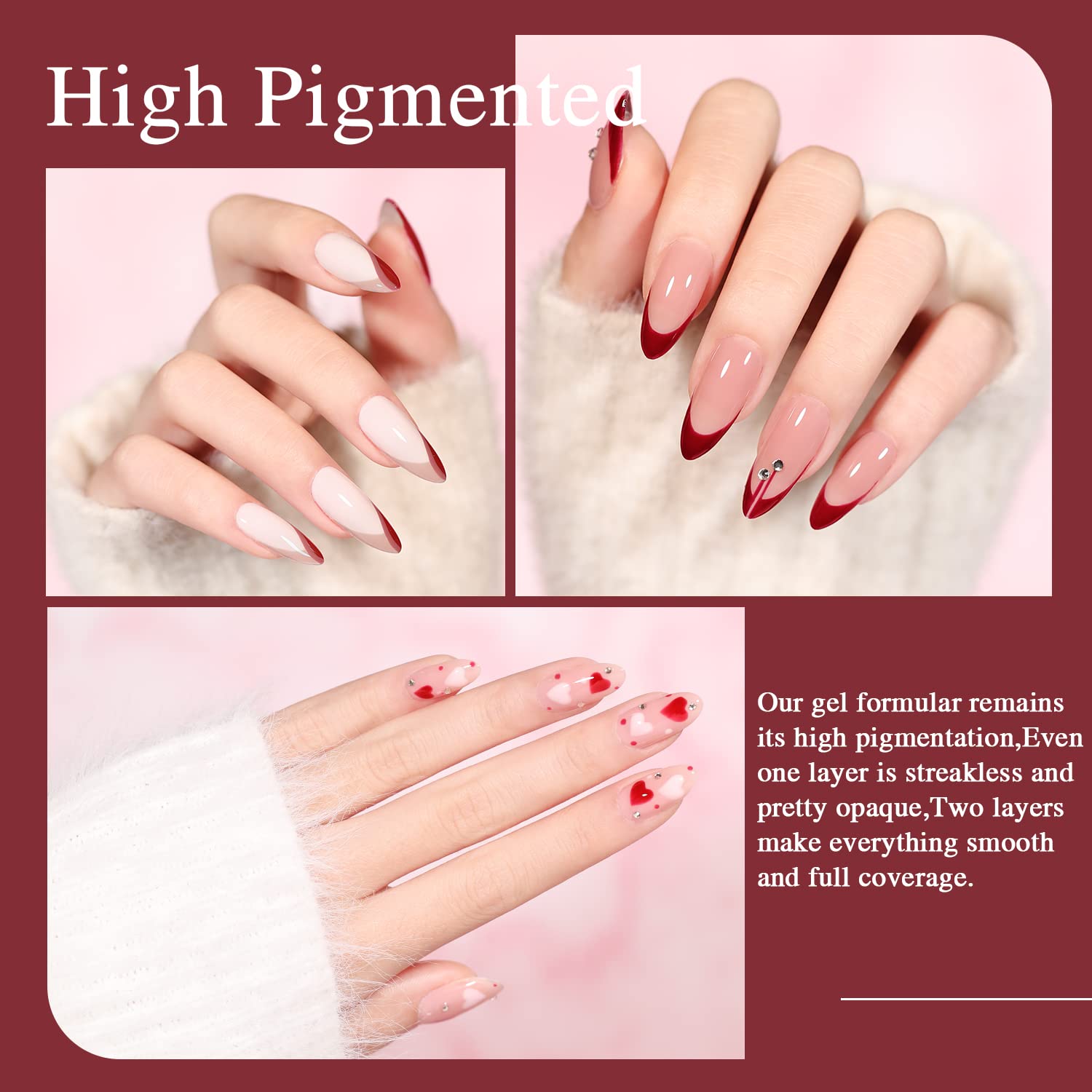 Larvall Beautpal white nude gel polish for clean, elegant finishes.