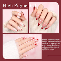 Larvall Beautpal white nude gel polish for clean, elegant finishes.