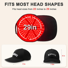 Laser Hair Growth Cap controller panel enables quick mode and timer adjustments.