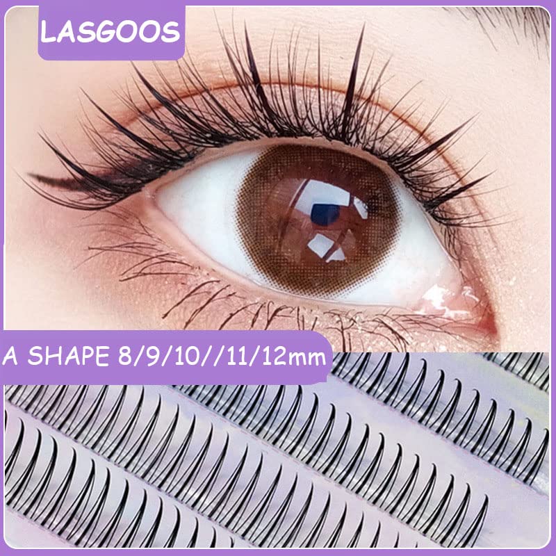 LASGOOS false lash clusters soft and lightweight for comfortable wear.