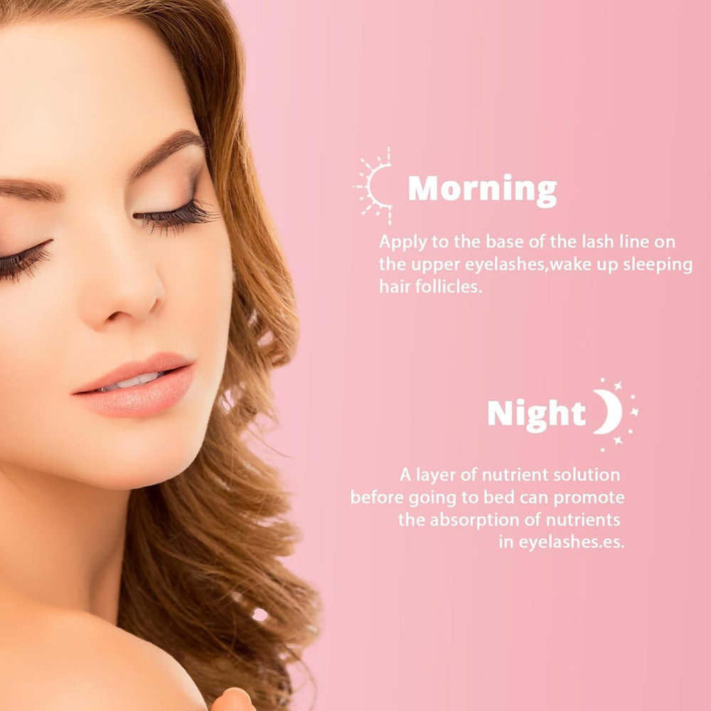 Person applying Lash by Maya Serum to upper lash line for conditioning.