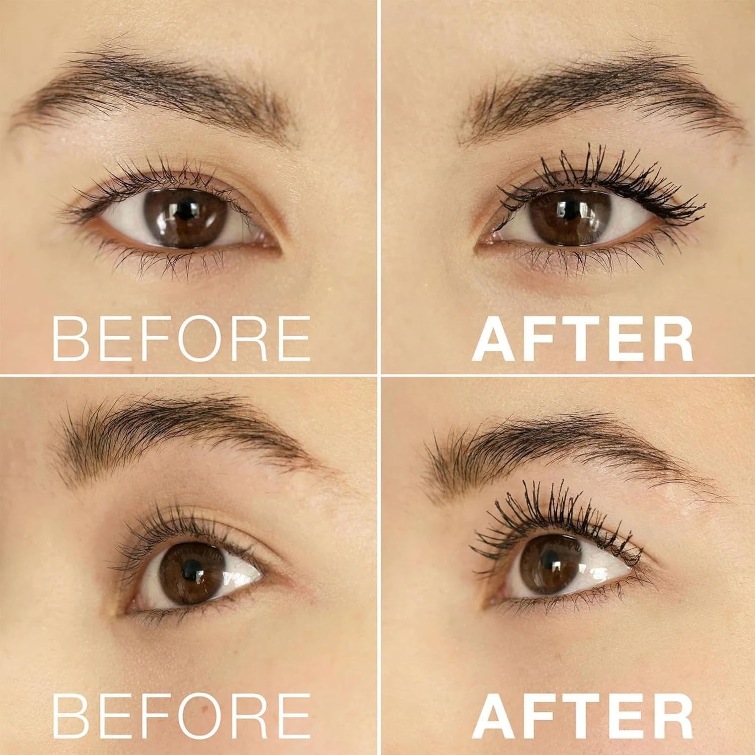 LashFood complete lash look with long feathered lashes and soft finish.