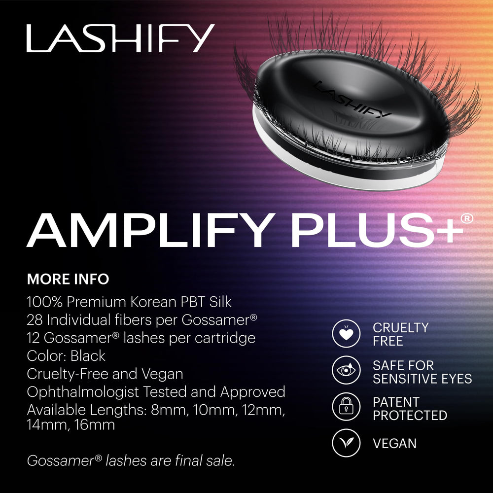 Lashify Amplify Plus long wear stacking option for extended look