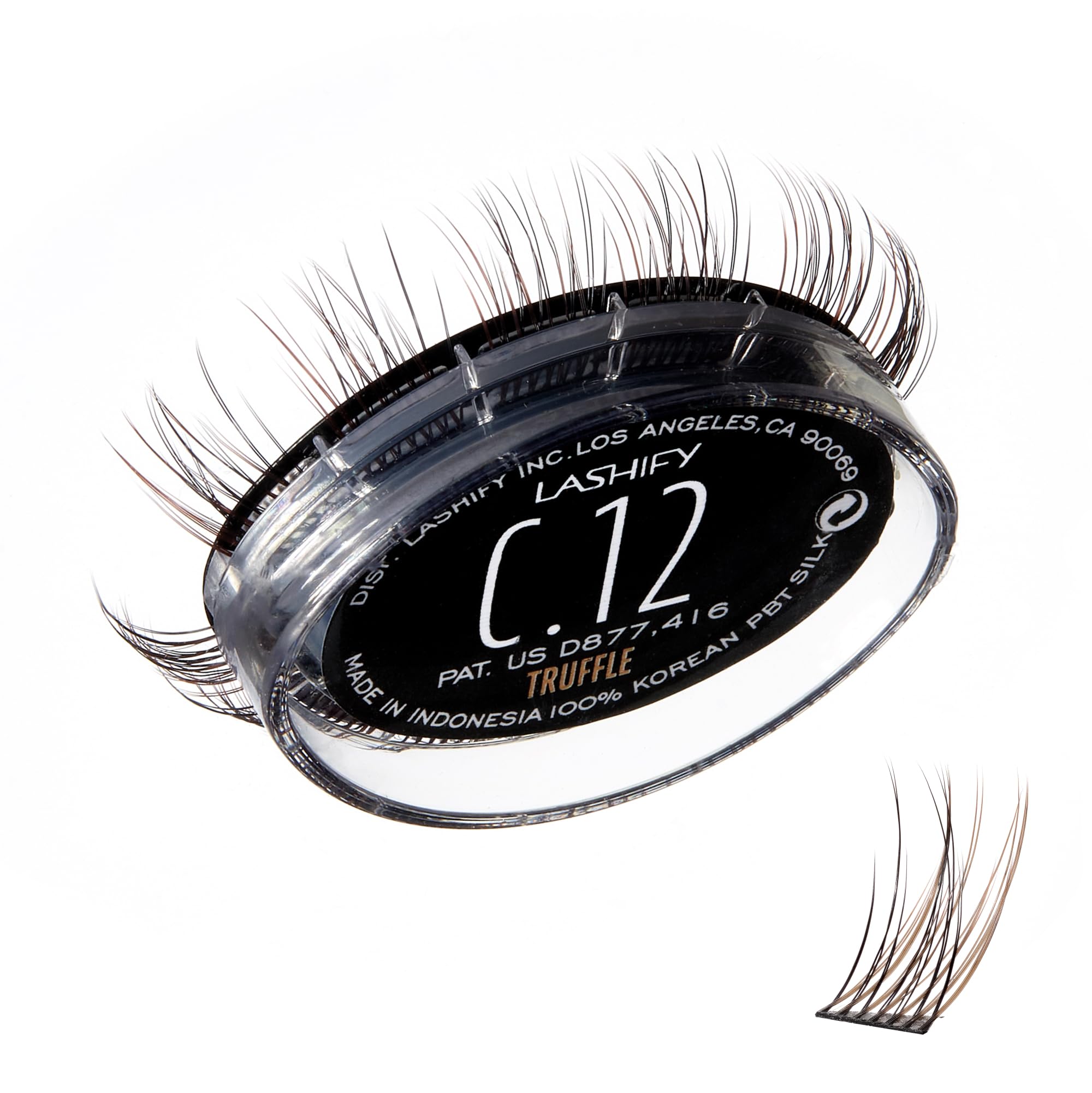 Lashify Curl 12mm Gossamer refill in Truffle for a natural, doe-eyed lift