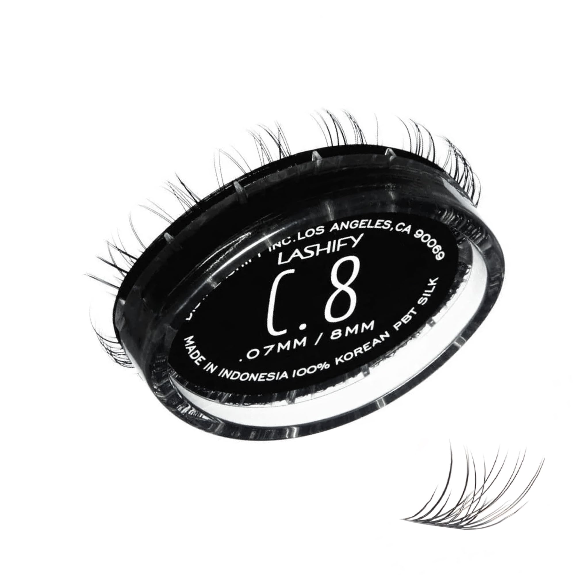 Lashify Curl 8mm Gossamer refill close-up showing natural lift