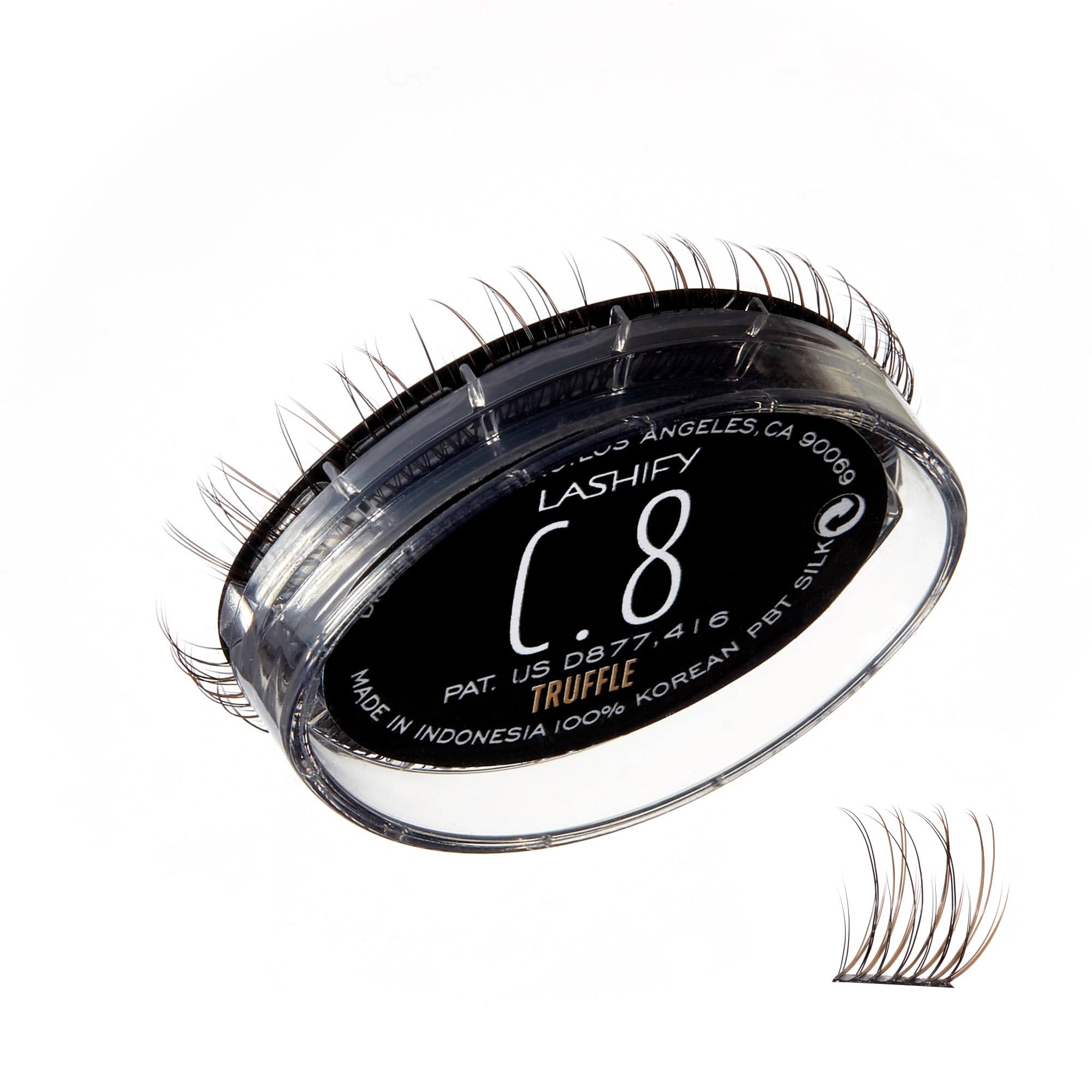 Lashify Curl 8mm Gossamer Truffle box for natural lift