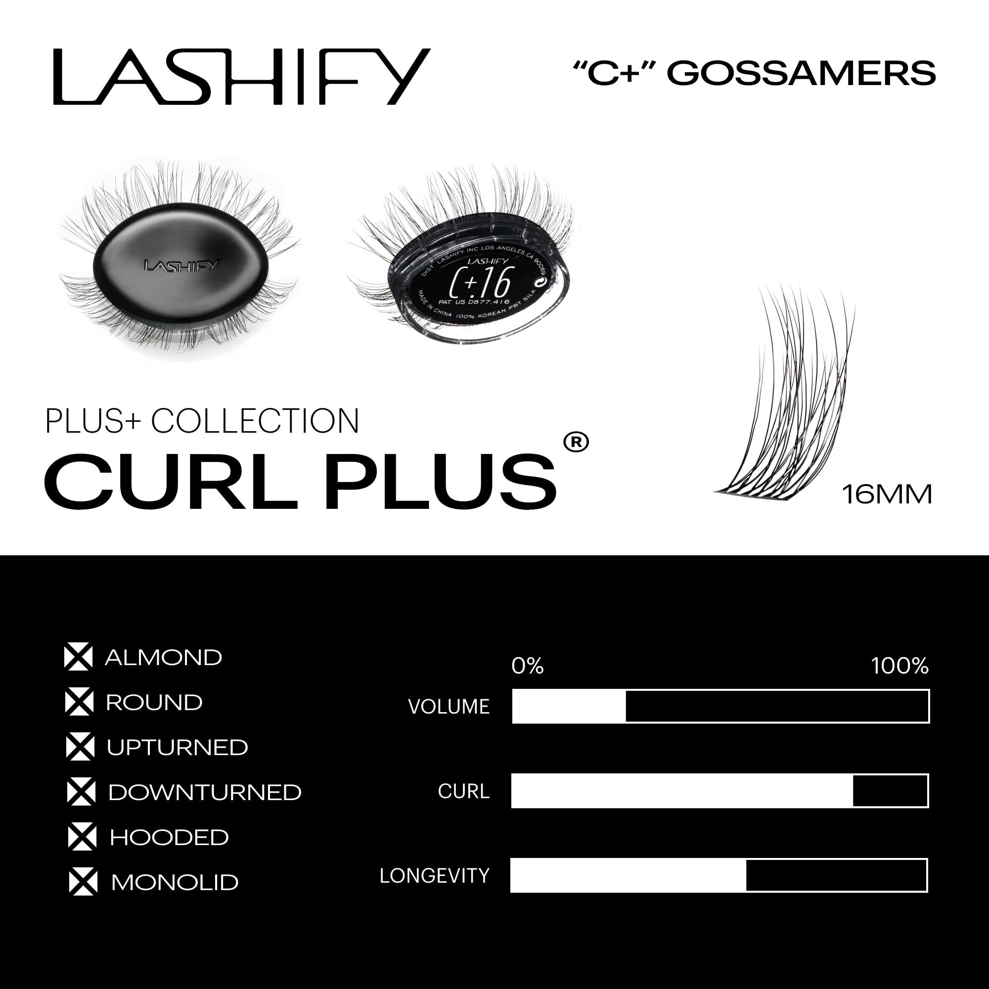 Lashify Curl Plus+ 16mm Gossamer top lid removal step for clean handling