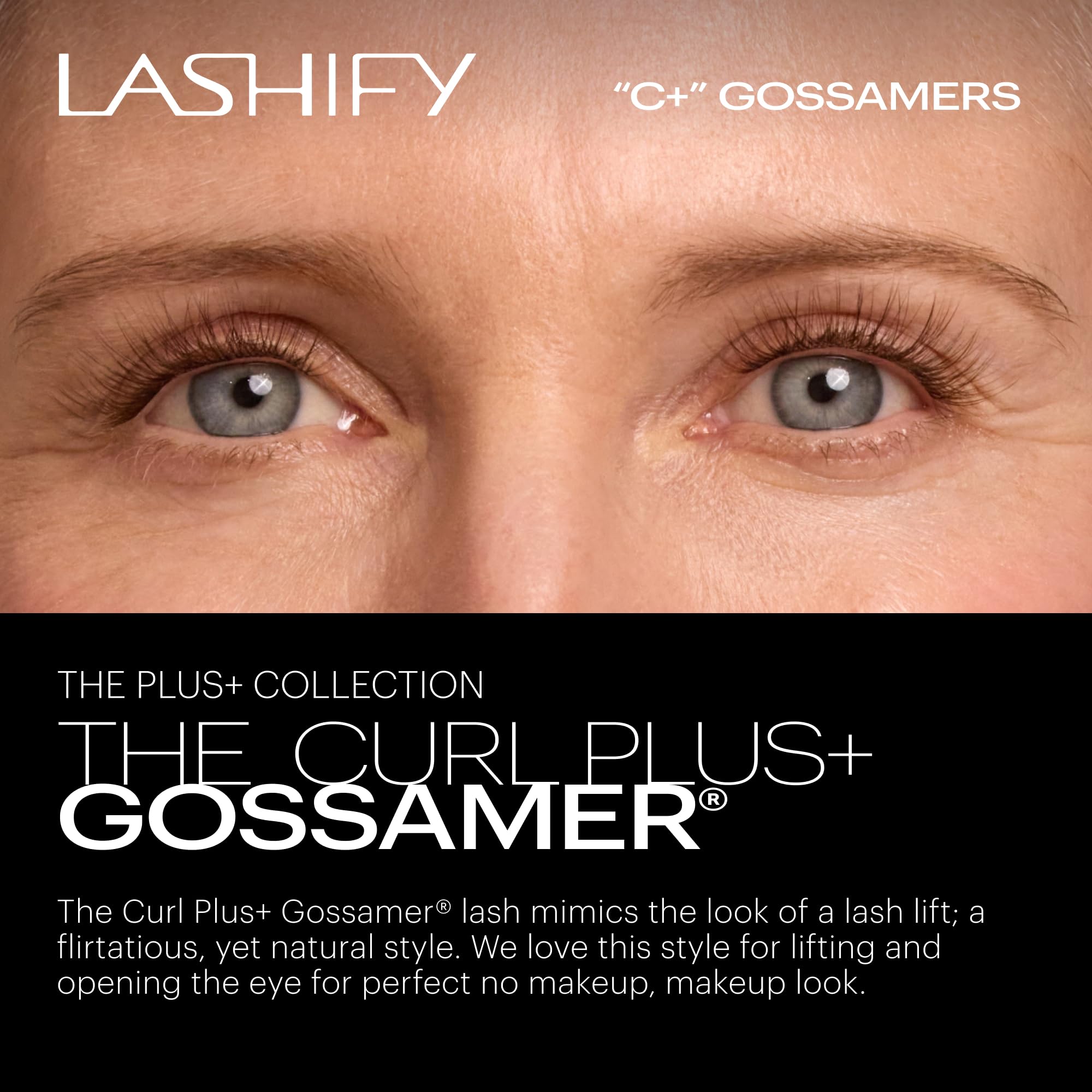 Lashify Curl Plus+ Ash 8mm lashes closeup show delicate silk texture