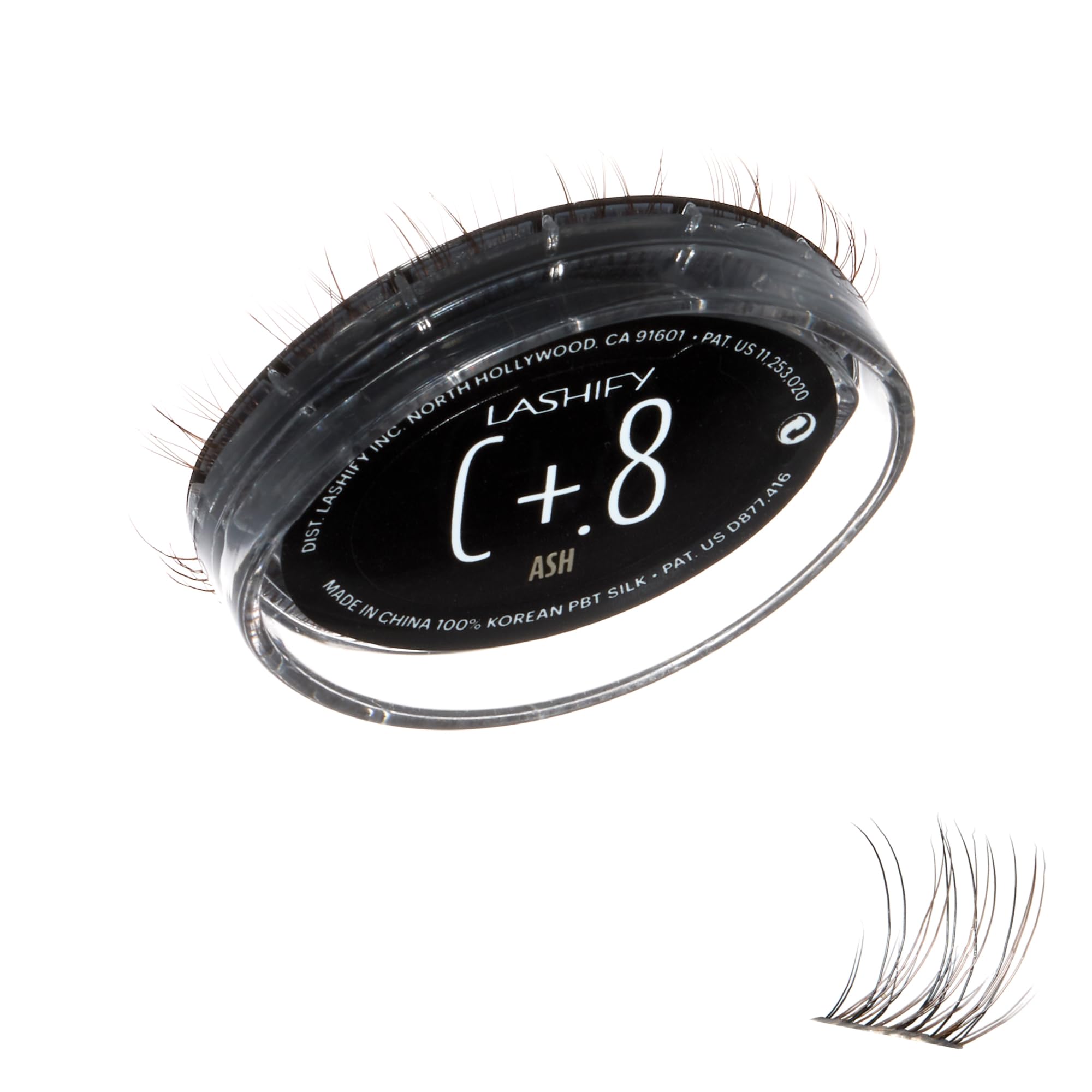 Lashify Curl Plus+ Ash 8mm refill pack for natural daily lift