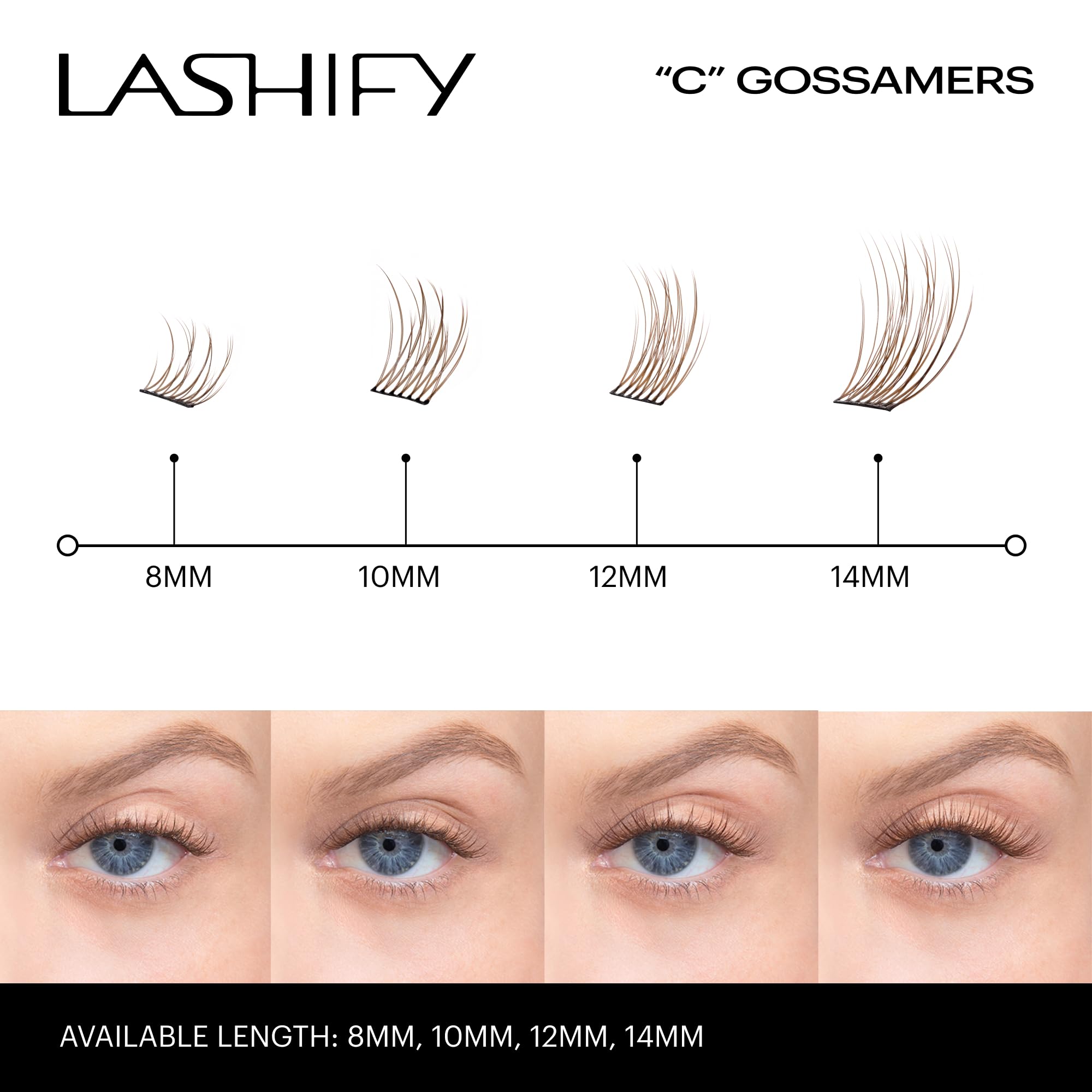 Lashify Fuse Control Wand with Gossamer lashes for precise DIY application