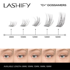 Lashify Fuse ControlWand usage with Curl Plus+ for precise placement