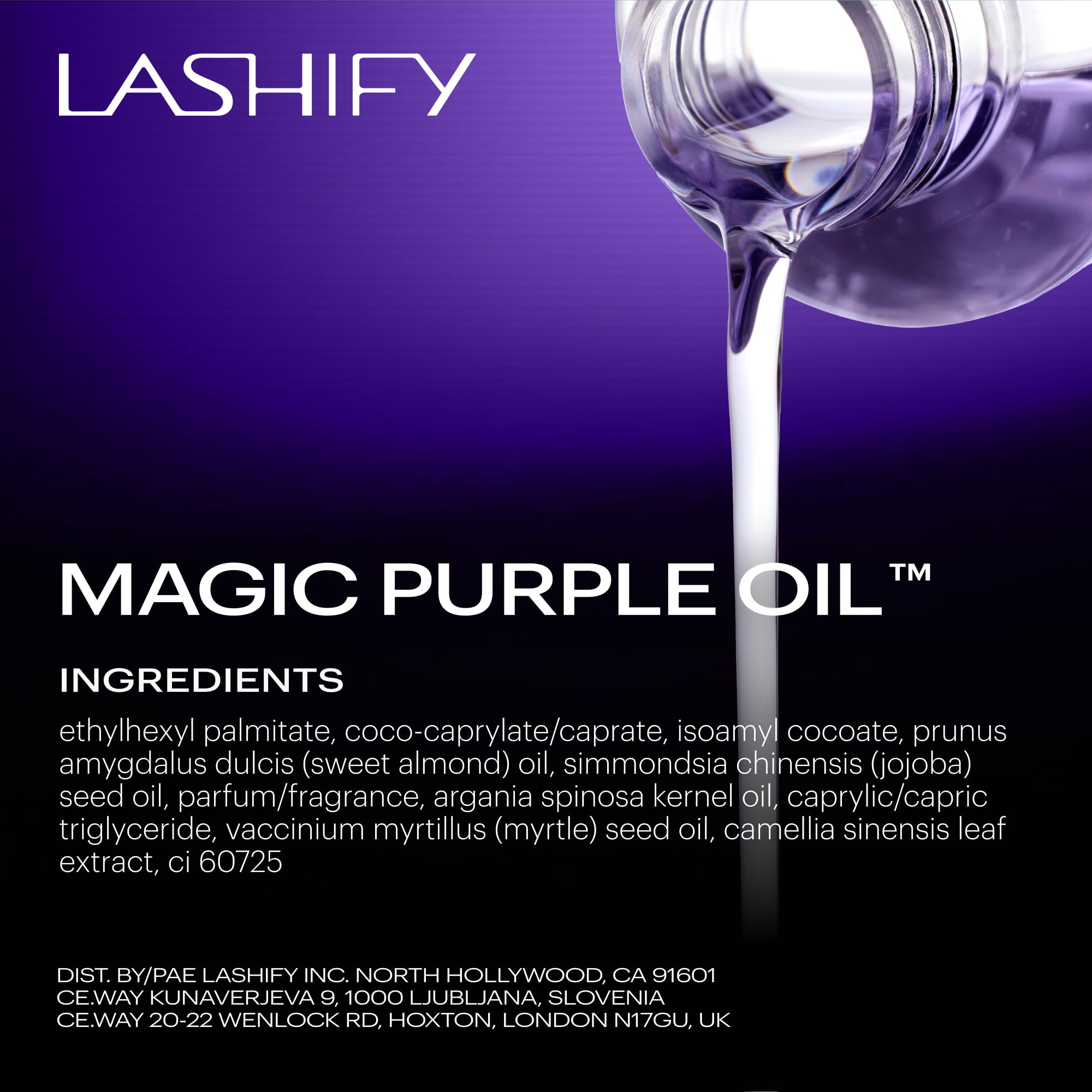 Lashify Magic Purple Oil's nostalgic scent enhances everyday rituals.
