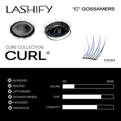Lashify Ombre Blue Gossamer 14mm cartridge provides flirtier length and color depth