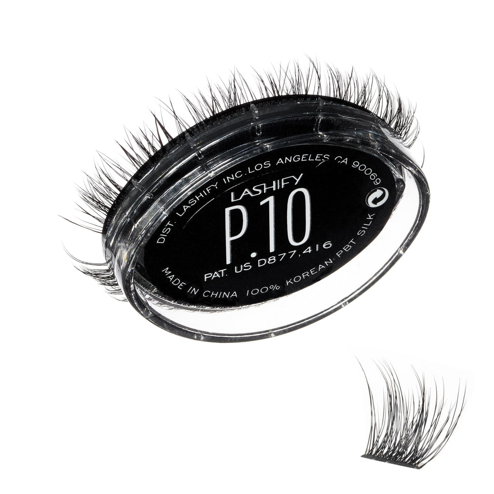 Lashify Plushy 10mm Gossamer lashes in Black — luxe fibers for lasting volume.