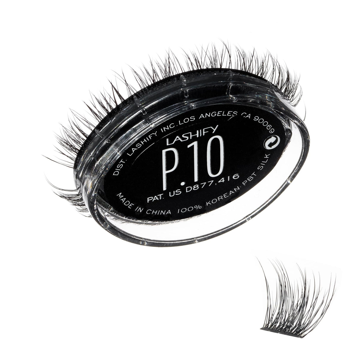 Lashify Plushy 10mm Gossamer lashes in Black — luxe fibers for lasting volume.