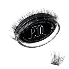 Lashify Plushy 10mm Gossamer lashes in Black — luxe fibers for lasting volume.