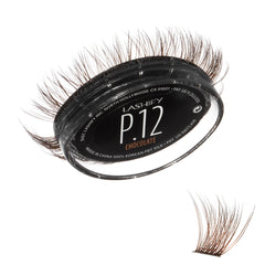 Lashify Plushy 12mm Chocolate Lashes for refined volume.