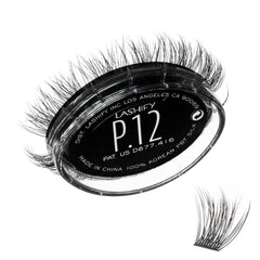 Lashify Plushy Gossamer 12mm black close-up for a luxurious, natural-looking lash