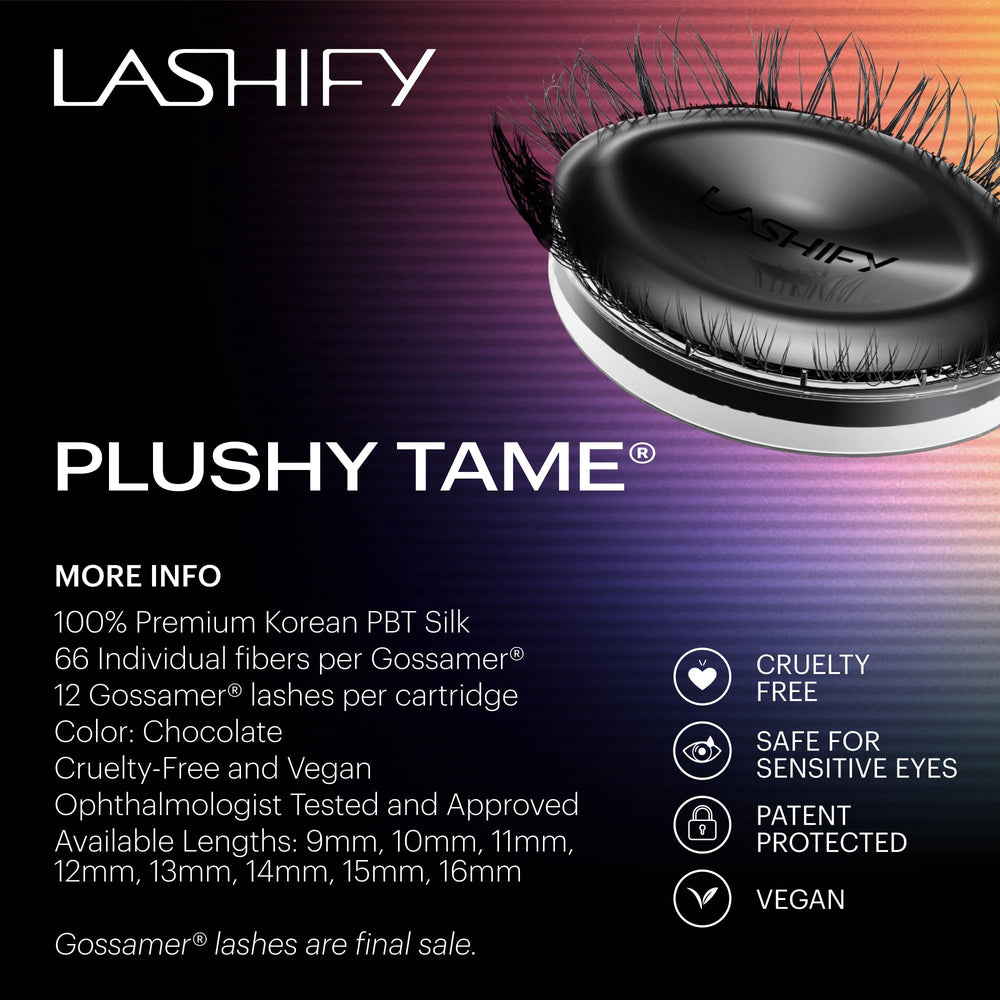Lashify Plushy Tame available lengths 8mm to 18mm for customization