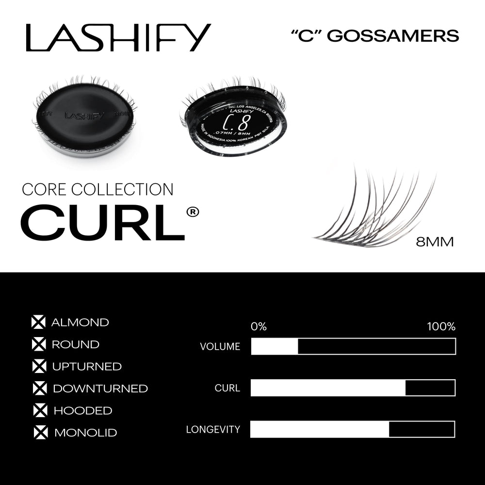 Lashify premium Korean PBT Silk lashes in packaging