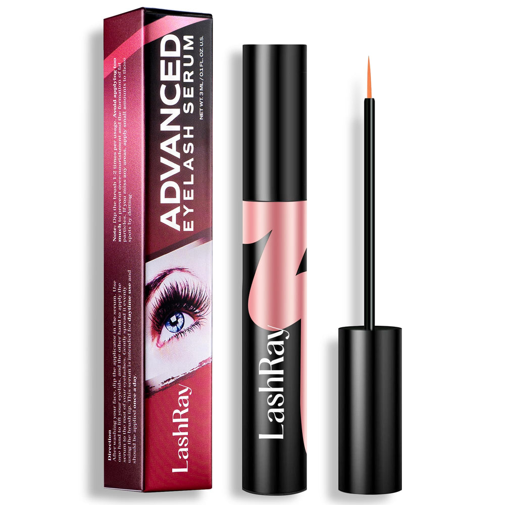 LashRay eye lash serum bottle for fuller lashes with daily use