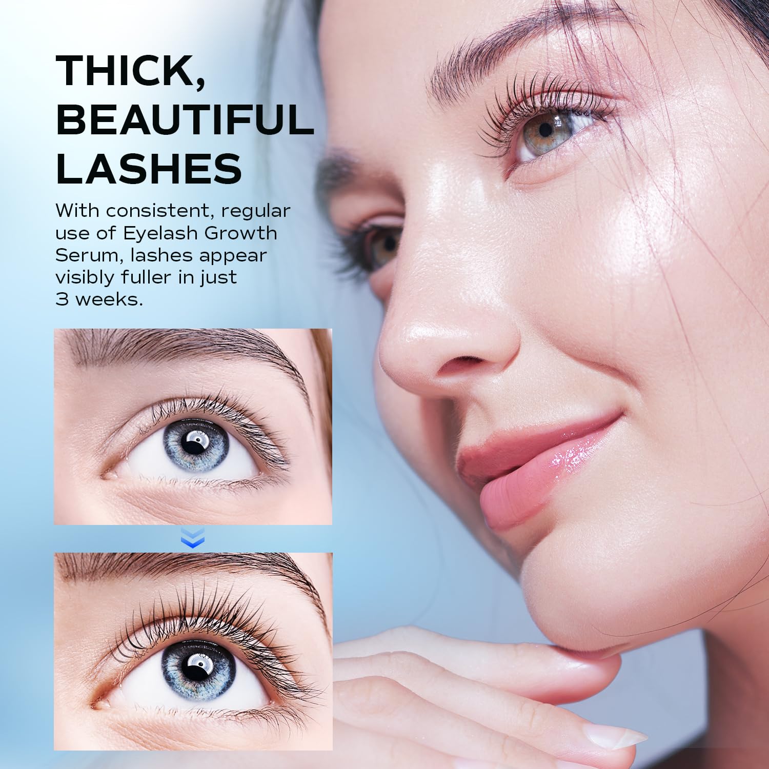 LashRay formula highlights plant-based nourishments like chamomile and aloe vera