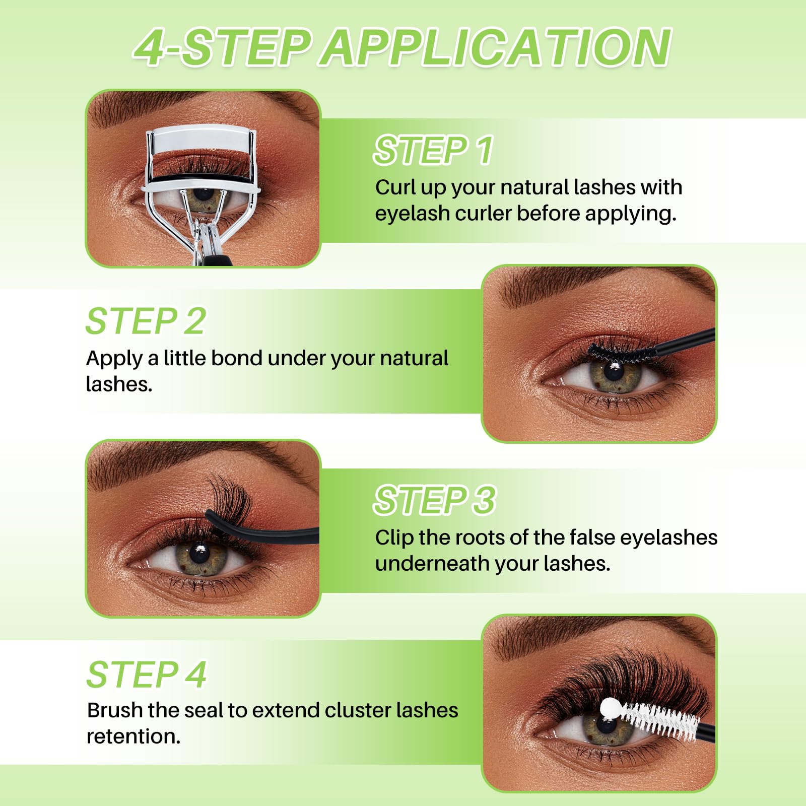 Precision lash tweezers for accurate cluster placement