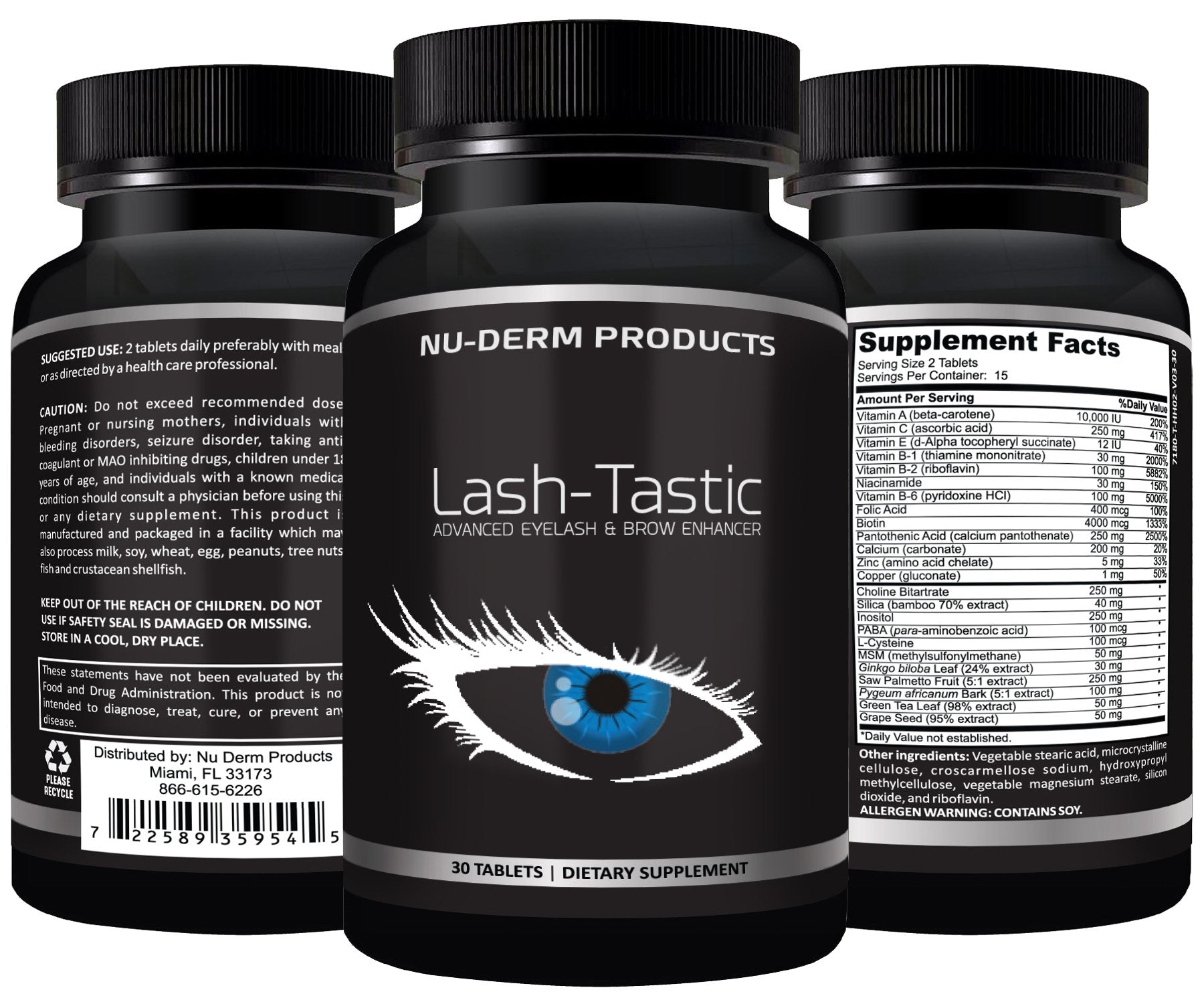 Lashtastic bottle label glows to emphasize enhanced lash health and growth