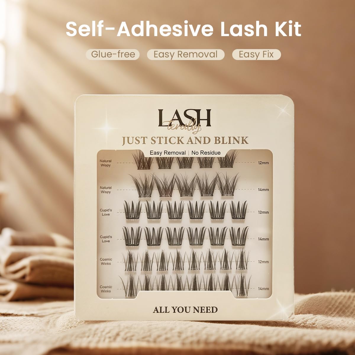 Lashterally Cosmic Winks lashes for dramatic evening flair