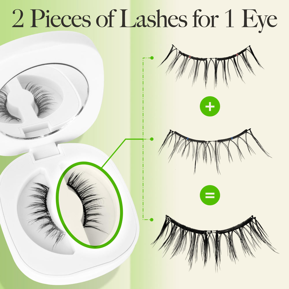 LASHVIEW 3-second application with built-in magnets for effortless styling.