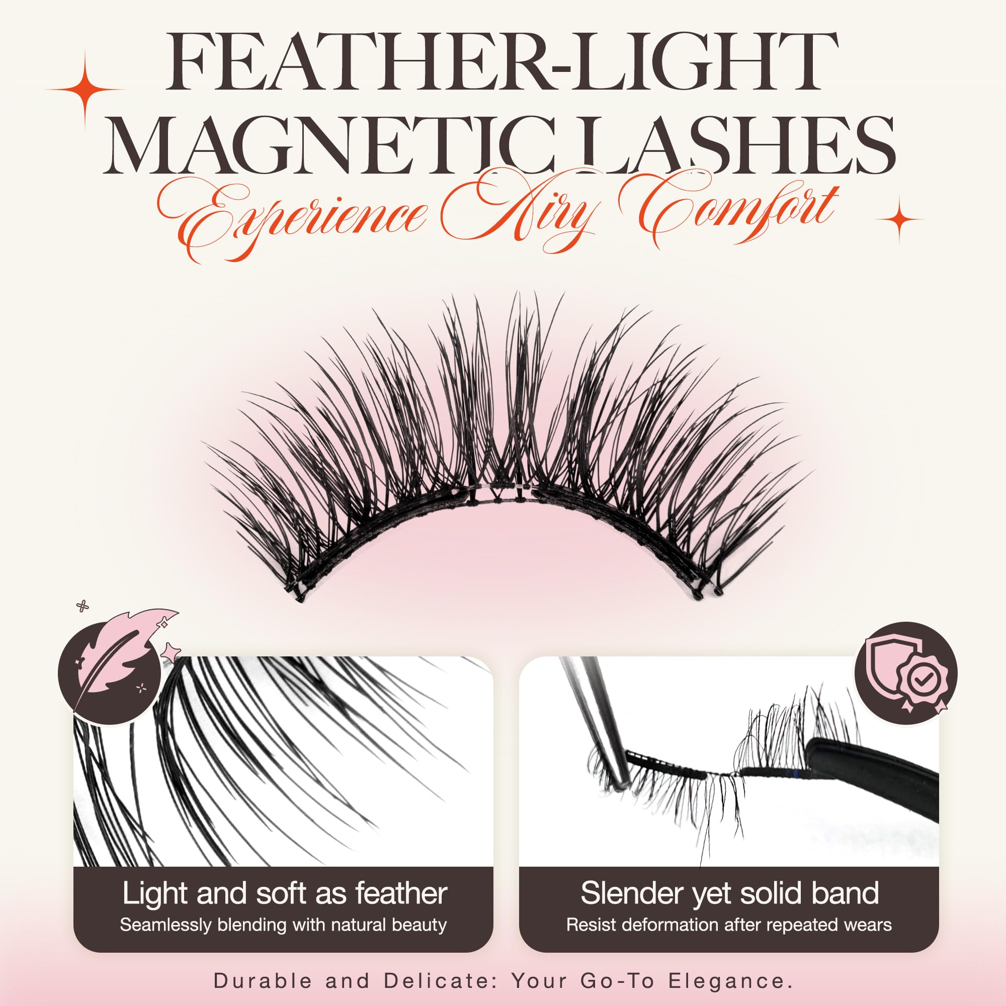 LASHVIEW Aurora three-styles magnetic lashes add subtle, eye-enhancing flair.