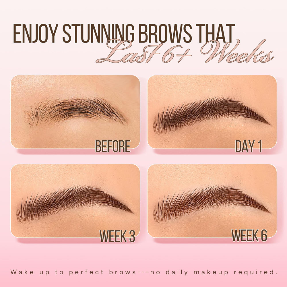 Lashview Brow Color Kit mixing process for salon-quality at home.