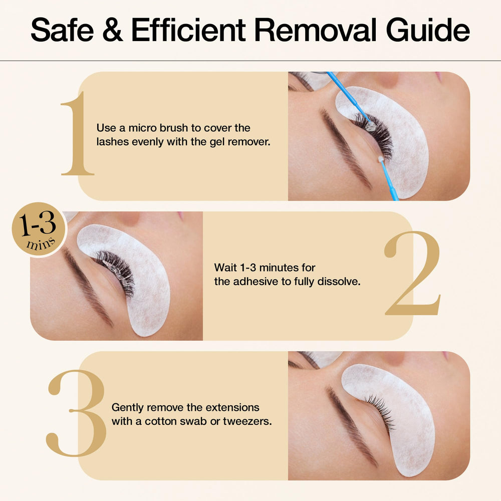 LASHVIEW clear gel used for visualization during lash removal