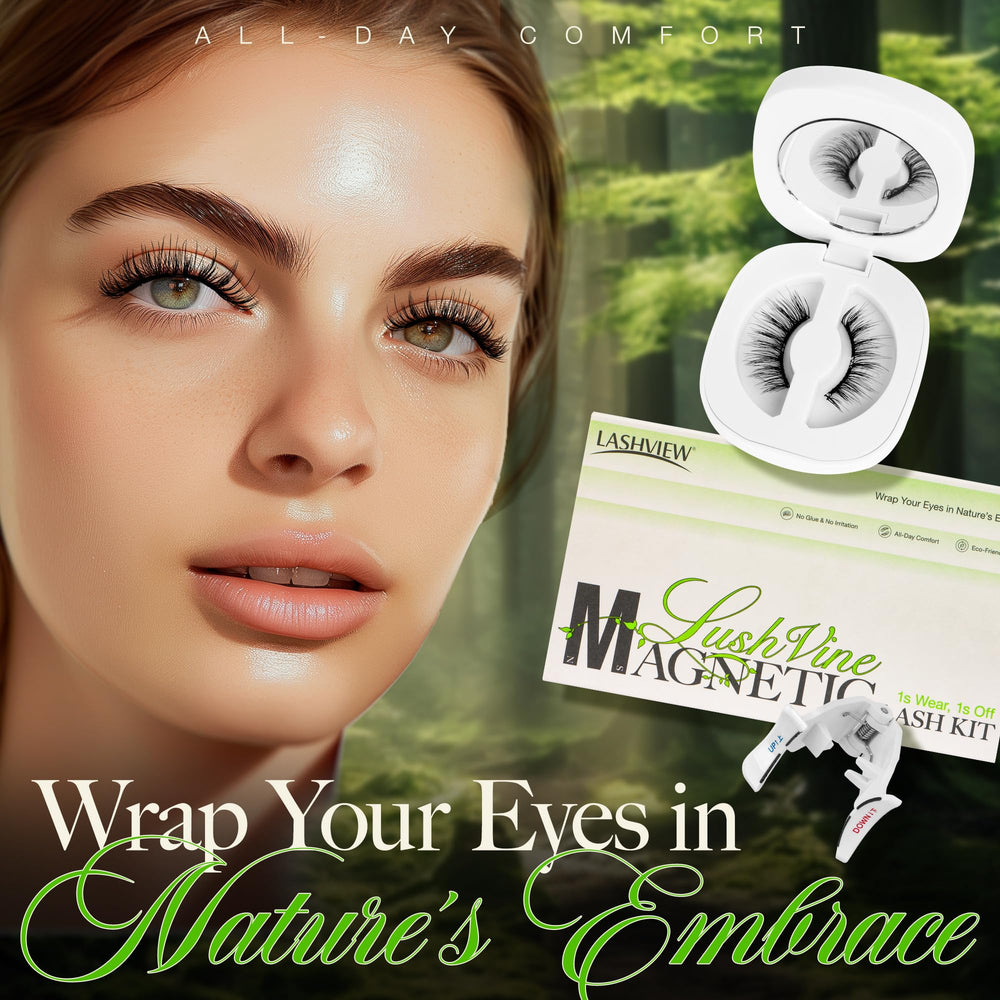 LASHVIEW easy removal magnetic lashes prevent residue and fuss.
