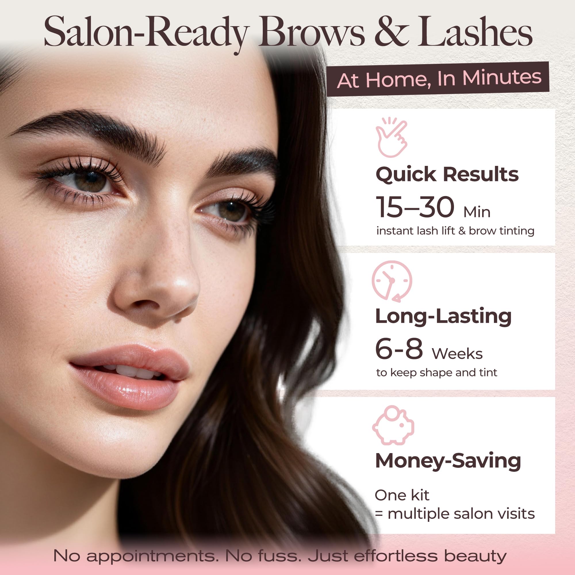 LashView lash lift glue bottle demonstrating strong hold for precise shaping.