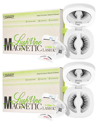LASHVIEW magnetic eyelashes in packaging show glue-free, easy daily wear.