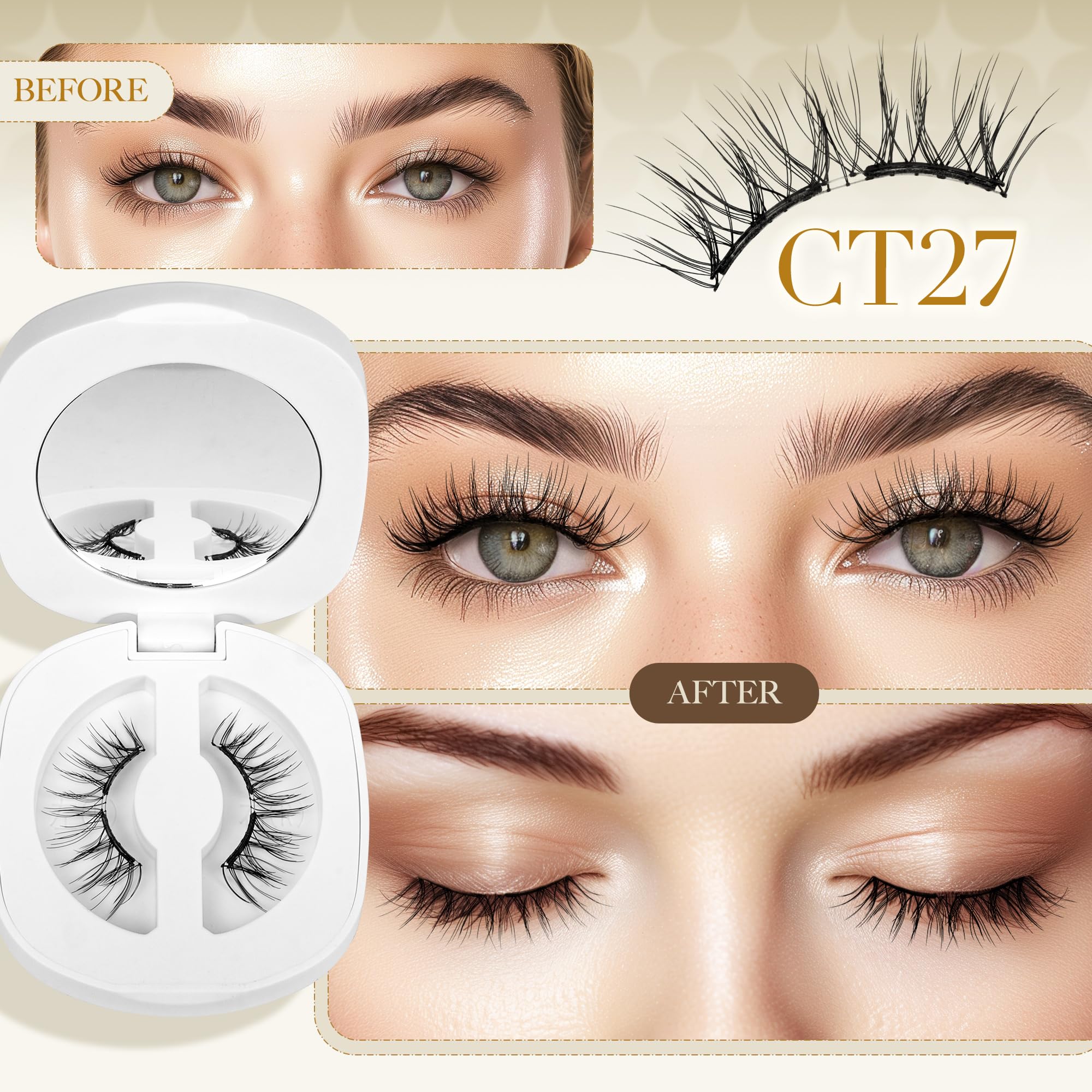 LASHVIEW magnetic lashes kit with applicator enables quick 3-second application