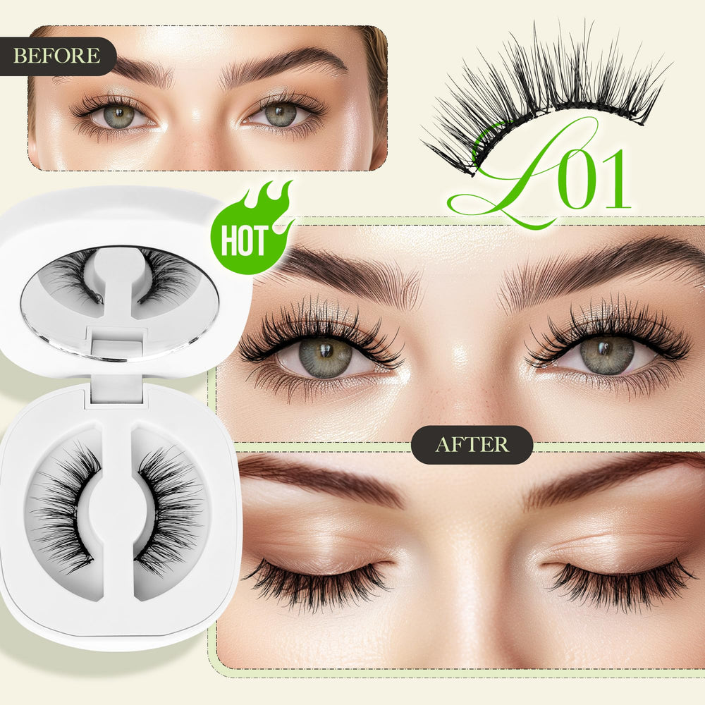 LASHVIEW natural-look magnetic lashes close-up for subtle daily lift.