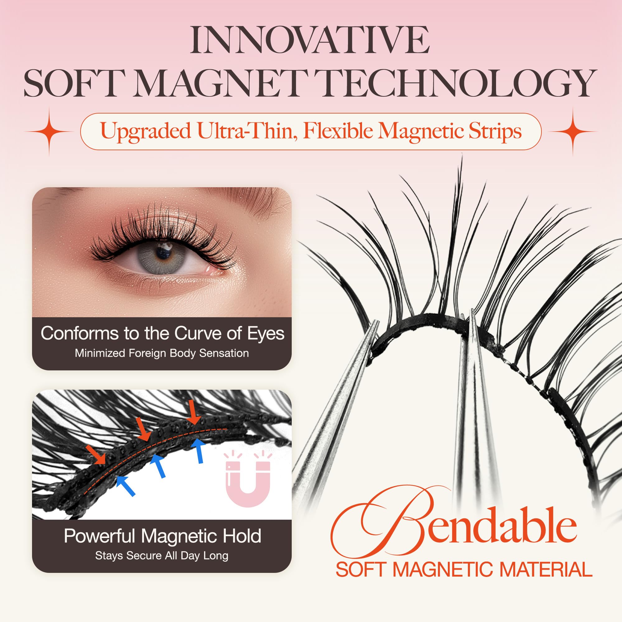 LASHVIEW reusable magnetic eyelashes offer durable wear.