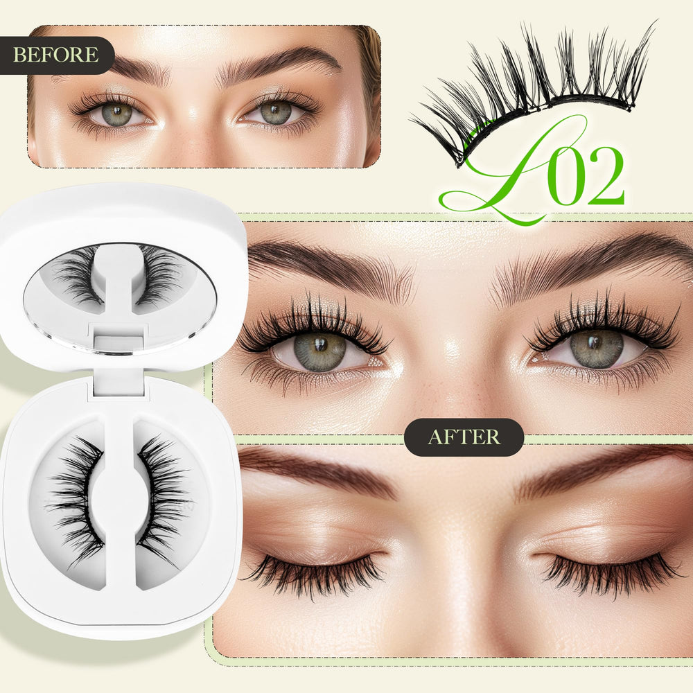 LASHVIEW reusable soft magnetic lashes for everyday wear.