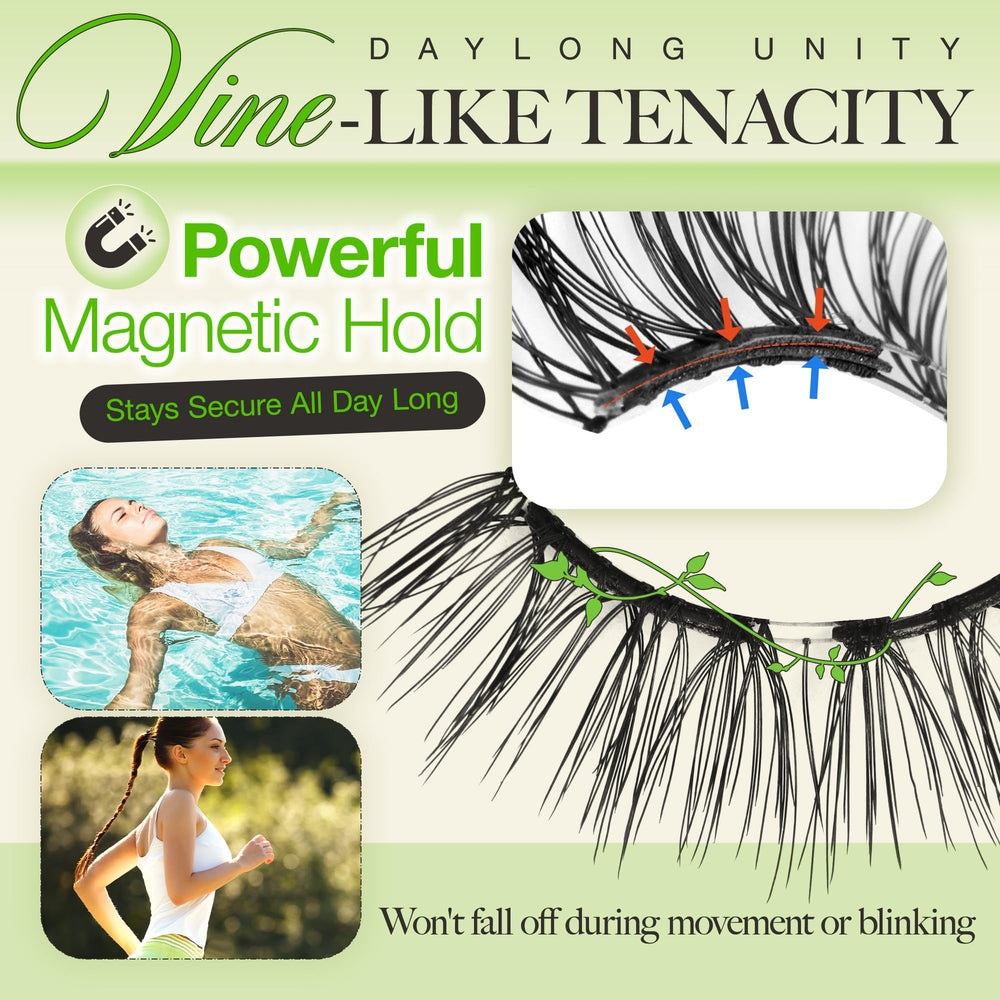 LASHVIEW soft magnetic lashes contour to the eye for lasting comfort.