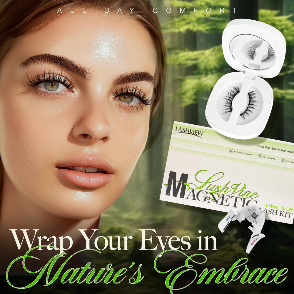LASHVIEW sustainable reusable magnetic lashes reduce waste while delivering style.