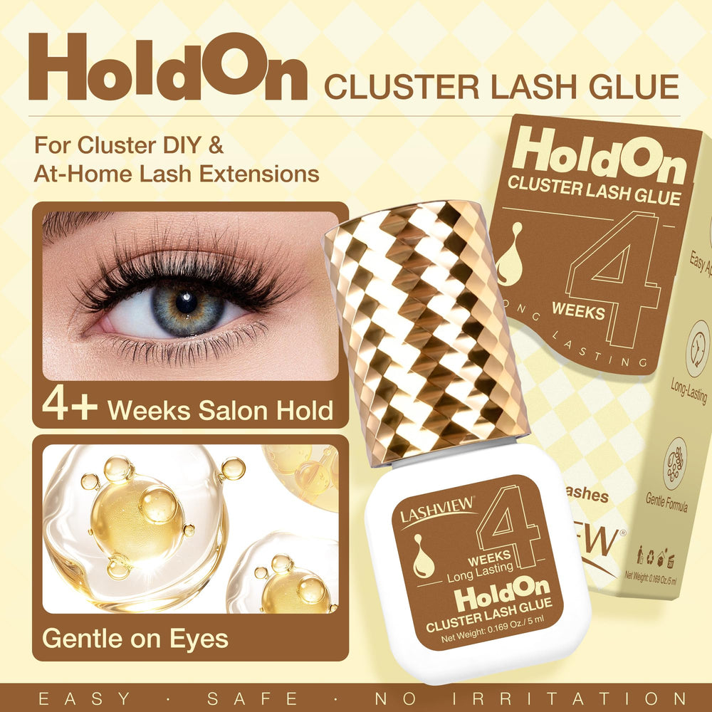 LASHVIEW Upgrade glue cap for secure cap with low-odor formula.