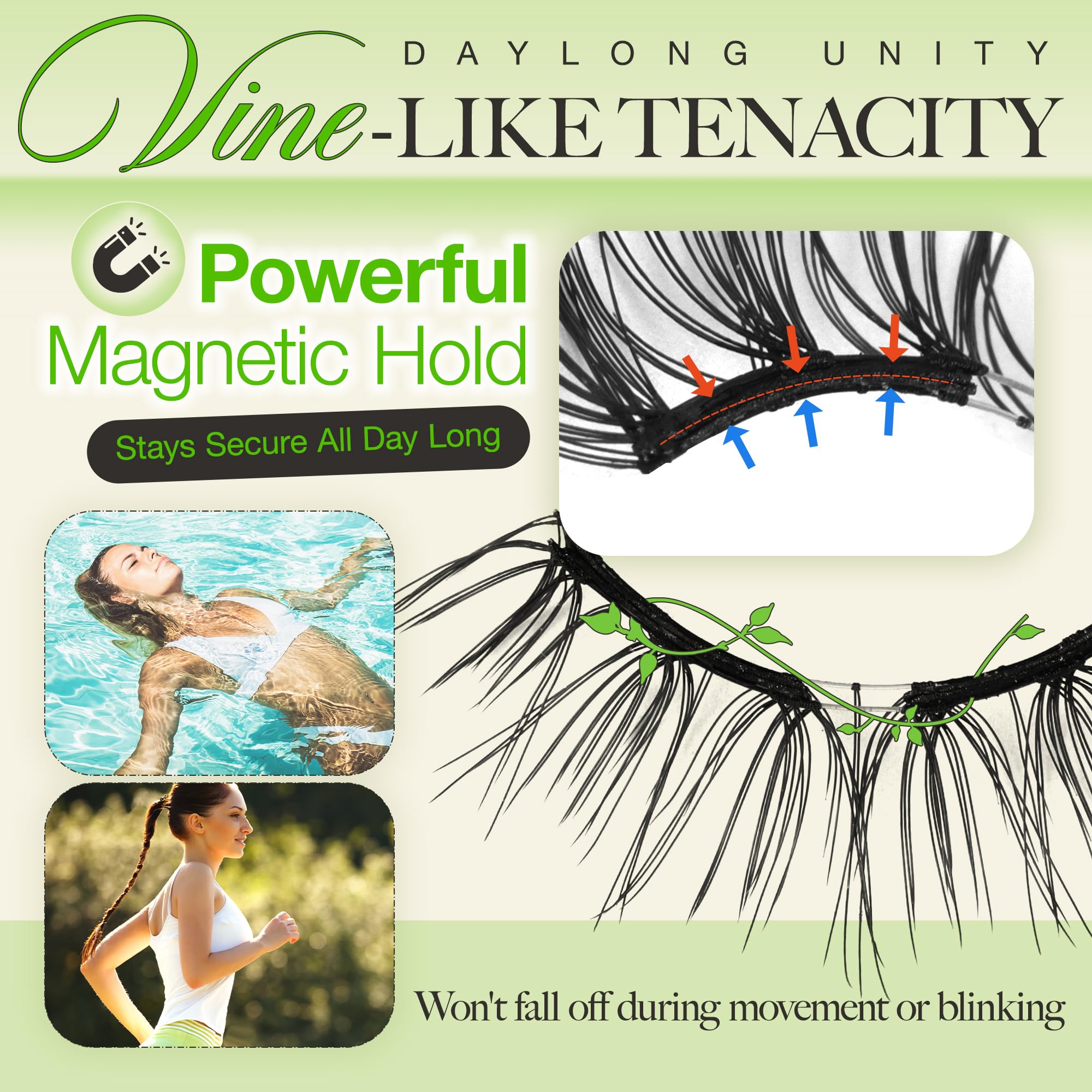 LASHVIEW Upgrade Magnetic Lashes with no-glue design for easy removal and minimal residue.