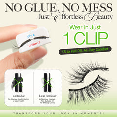 LASHVIEW windproof magnetic lashes stay put in windy days.